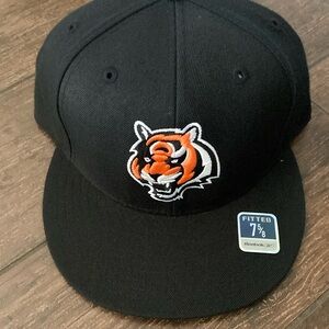 Reebok Black and Orange Hat with Bengals Logo